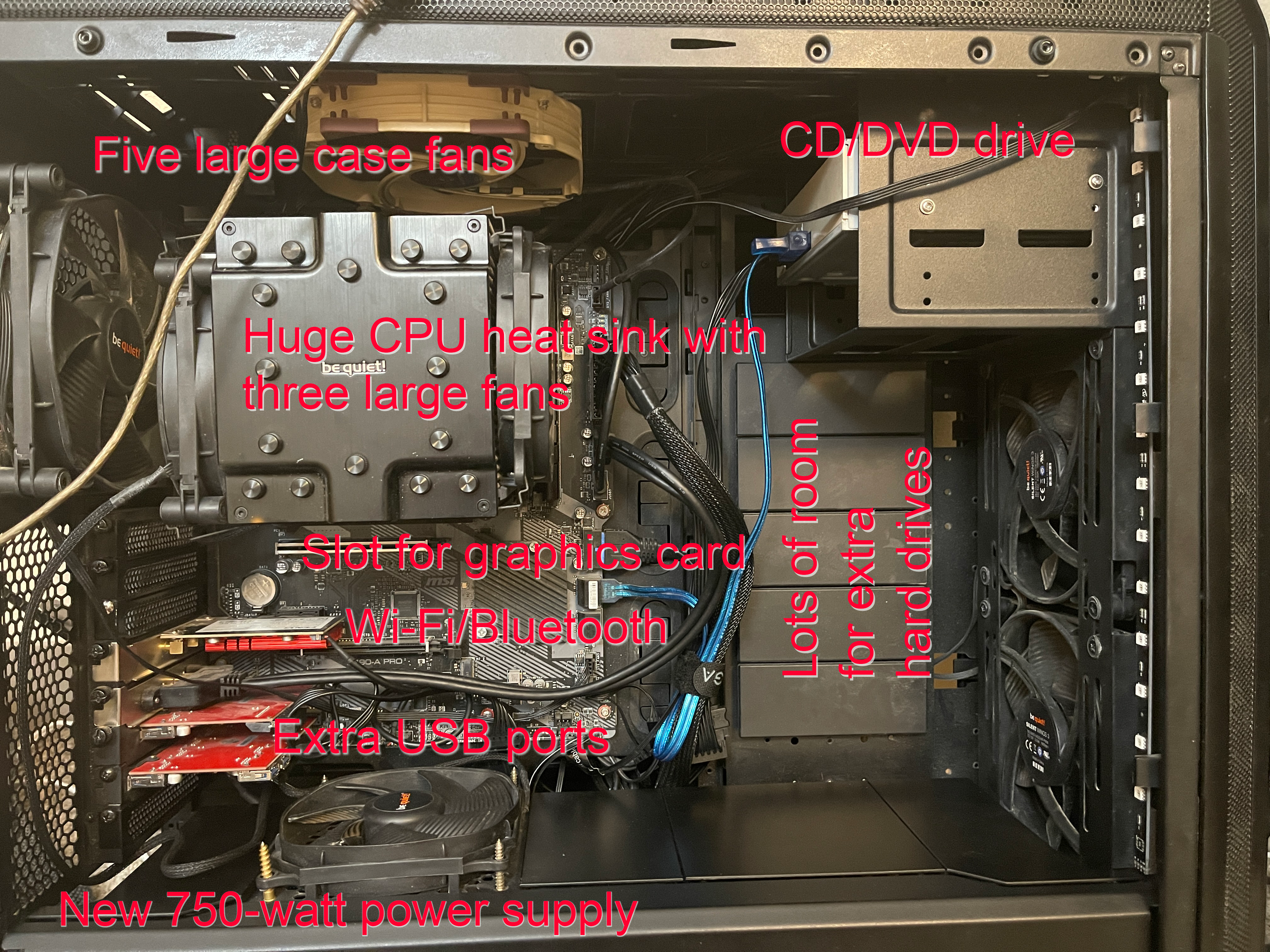 side view of the case